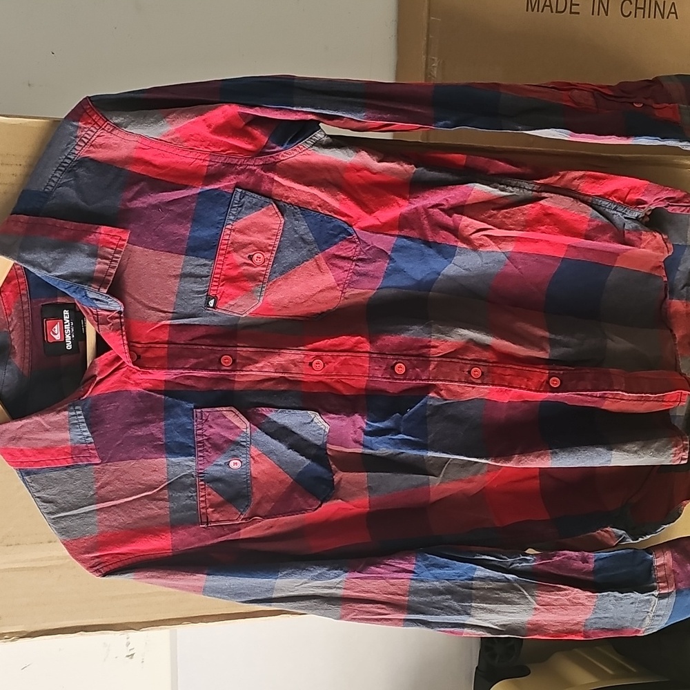 Quicksilver Flannel Button Up